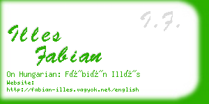illes fabian business card